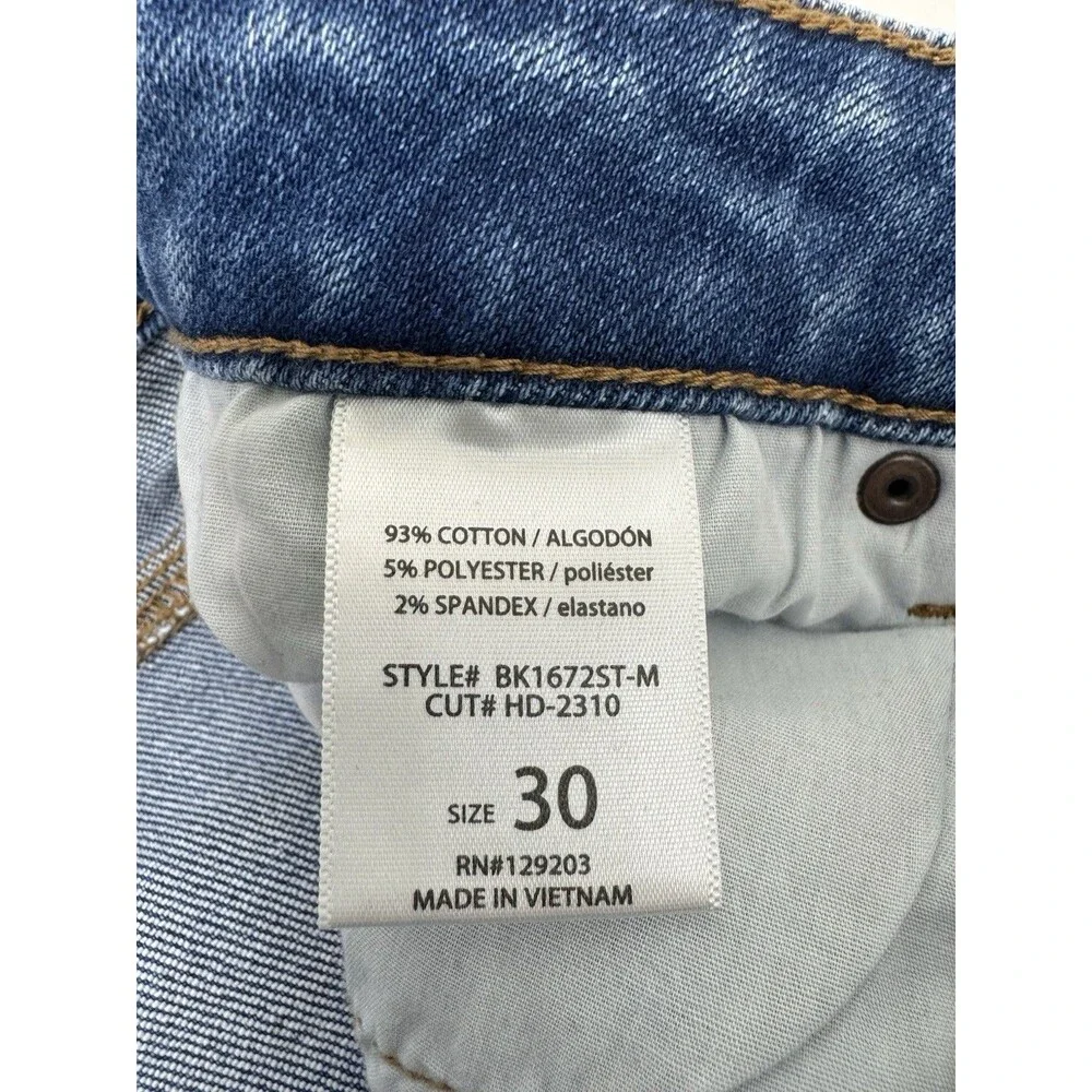 Hidden Tracey High Rise Straight Cropped Jeans Womens 30 Raw Hem NWT Buckle - Picture 12 of 13